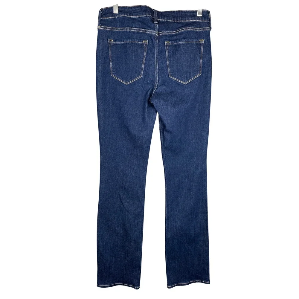 Old Navy Women Wow Boot Cut Jeans Size 10 Dark Wash Mid-Rise Denim Pants Classic
